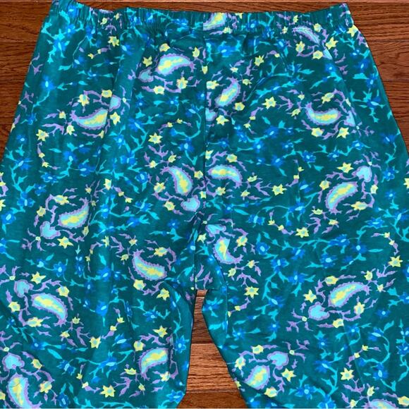 Diane Von Furstenberg DVF Color Authority Knit Pant Jade Paisley MINT COND 2X - Picture 7 of 10